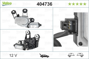Motoras stergator Spate potrivit FORD FIESTA V, FUSION 11.01-12.12 - Img 2