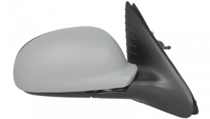 Oglinda dreapta PEUGEOT 406 intre 1995-1999 manuala, convex, albastru, cu carcasa - Img 2