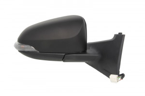 Oglinda dreapta potrivit TOYOTA YARIS dupa 2010 - electrica crom, grunduita - Img 2