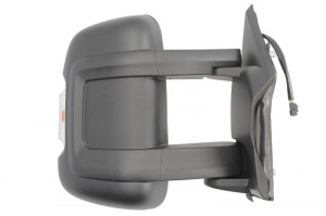 Oglinda laterala Dreapta electric, convexa, incalzita, crom, mediu, cu senzor de temperatura potrivit CITROEN JUMPER I, JUMPER II; FIAT DUCATO; PEUGEOT BOXER - Img 2