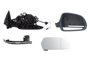 Oglinda laterala Dreapta potrivit AUDI A6 C6 2004-2011 - (electric; asferice, cu incalzire, cu indicator)