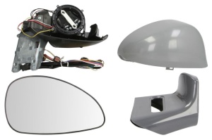 Oglinda laterala Dreapta potrivit CITROEN C4, C4 I pana in 2009 - (electric, convexa, incalzita, cu carcasa, pliabil electric, cu senzor de temperatura) - Img 2