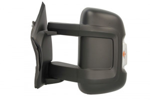 Oglinda laterala Stanga electric, convexa, incalzita, crom, mediu, cu senzor de temperatura potrivit CITROEN JUMPER I, JUMPER II; FIAT DUCATO; PEUGEOT BOXER - Img 2