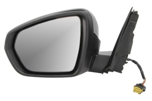 Oglinda laterala stanga potrivit CITROEN C5 AIRCROSS; PEUGEOT 3008 II P84, 3008 II P84 FL, 5008 II T87, 5008 II T87 FL dupa 2016 - (electric, convex, cu incalzire, grund, cu semnalizare)