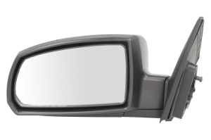 Oglinda laterala Stanga potrivit KIA RIO II pana in 2010 - (electric, convexa, crom)