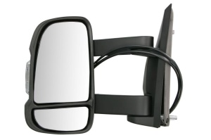 Oglinda stanga potrivit CITROEN JUMPER II; FIAT DUCATO; PEUGEOT BOXER dupa 2006 - (electric, convex, lung, cu semnalizator, cu senzor temperatura, wy5w bulb)