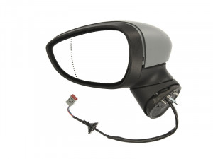 Oglinda stanga potrivit FORD FIESTA 2008-2013 - electrica, asferica, cu carcasa, cu semnalizare