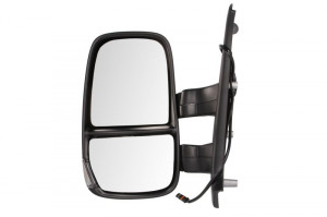 Oglinda stanga potrivit IVECO DAILY 2006-2011 - manuala crom, scurt