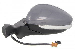 Oglinda stanga potrivit PEUGEOT 2008 I, 208, 208 I dupa 2013 - electrica incalzita, crom, grunduita - Img 2