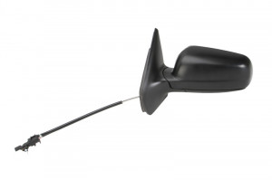 Oglinda stanga potrivit VW GOLF 4, BORA 1997-2006 - manuala, asferica, cu carcasa