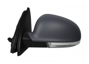 Oglinda stanga potrivit VW GOLF, JETTA 2003-2010 - electrica, asferic, incalzita, grunduita - Img 2