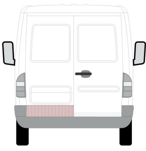 Panou potrivit MERCEDES SPRINTER 2-T 901, 902, SPRINTER 3-T 903, SPRINTER 4-T 904; VW LT 28-35 II, LT 28-46 II 1995-2006 - pentru reparatie Usa spate stanga - Img 2