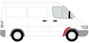 Panou reparatie Dreapta Fata potrivit MERCEDES SPRINTER 901, 902, 903, 904, 905; VW LT II 1995-2006 - (partea din spate) - Img 4