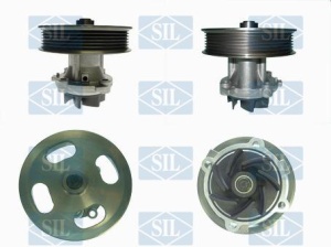 Pompa apa cu garnitura potrivit ALFA ROMEO MITO; CHEVROLET AVEO; CITROEN NEMO, NEMO/MINIVAN; FIAT 500, 500 C, 500L, 500X, DOBLO, DOBLO CARGO, DOBLO/MINIVAN, FIORINO, FIORINO/MINIVAN 1.3D/1.4 06.03- - Img 2