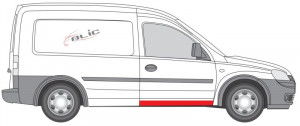 Prag auto Dreapta potrivit OPEL COMBO TOUR, COMBO/MINIVAN pana in 2010 - Img 2