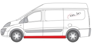 Prag reparatie stanga potrivit CITROEN JUMPY II; FIAT SCUDO 270; PEUGEOT EXPERT 2006-2016 - (usa glisanta) - Img 2
