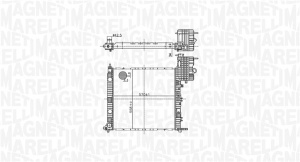 Radiator motor (Automat/Manual) potrivit MERCEDES V (638/2), VITO (W638) 2.0-2.3D - Img 2
