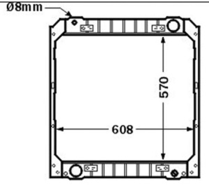 Radiator motor (cu rama) potrivit IVECO EUROCARGO I-III 8060.25R.4200-8060.45STCA 01.91-09.15 - Img 4