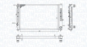 Radiator motor (Manual) potrivit AUDI A4 B5, A6 C5; SKODA SUPERB I; VW PASSAT B5, PASSAT B5.5 1.8-2.8 - Img 2