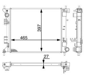 Radiator motor (Manual) potrivit KIA CEE'D, PRO CEE'D 1.0 - Img 3