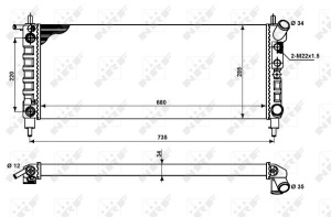Radiator motor potrivit OPEL CORSA B 1.0/1.2 - Img 3