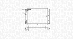 Radiator motor Stanga (Manual) potrivit VW GOLF III, POLO, VENTO 1.4-1.9D - Img 1