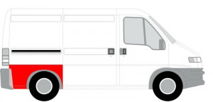 Segment aripa Spate Dreapta potrivit CITROEN JUMPER I; FIAT DUCATO; PEUGEOT BOXER pana in 2006 - (model scurt) - Img 2