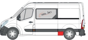Segment aripa Spate Stanga (inainte de roata, inaltime 24,5cm, model mediu / lung) potrivit NISSAN NV400; OPEL MOVANO A, MOVANO B; RENAULT MASTER III - Img 2