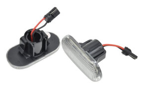 Semnalizator lateral stanga/dreapta transparent, LED potrivit NISSAN INTERSTAR, KUBISTAR, PRIMASTAR; OPEL MOVANO A, VIVARO A; RENAULT 19 II, 19 II CHAMADE, CLIO I, CLIO II, ESPACE III dupa 1990 - Img 2
