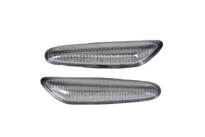 Semnalizator set stanga/dreapta (transparent, LED, dinamic) potrivit BMW 1 (E82), 1 (E87), 1 (E88), 3 (E90), 3 (E91), 3 (E92), 3 (E93), 5 (E60), 5 (E61), X1 (E84), X3 (E83) 1.6-5.0 2001-2015