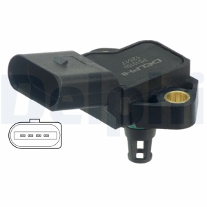 Senzor presiune galerie admisie (4 pin) potrivit AUDI A3, A4 B6, A4 B7, A6 C6, Q3, TT; BENTLEY CONTINENTAL, CONTINENTAL FLYING SPUR, FLYING SPUR; SEAT ALHAMBRA 1.4-6.0ALK 10.96-10.20 - Img 3