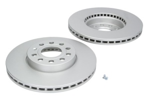 Set discuri frana (2 buc.) Fata Dreapta/Stanga potrivit AUDI A1, A3, Q2; CUPRA LEON, LEON SPORTSTOURER; SEAT ALTEA, ALTEA XL, ATECA, CORDOBA, IBIZA III, IBIZA IV 1.0-Electric 09.96- - Img 1
