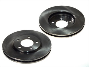 Set discuri frana (2 buc.) Fata Dreapta/Stanga potrivit CHRYSLER RAM, VOYAGER III, VOYAGER IV; DODGE CARAVAN 2.4-3.8 01.95-07.09 - Img 1