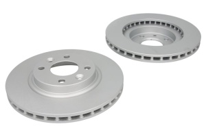 Set discuri frana (2 buc.) Fata Dreapta/Stanga potrivit DACIA LOGAN II, LOGAN III, LOGAN MCV II, SANDERO, SANDERO II, SANDERO III; RENAULT CLIO IV, CLIO IV/HATCHBACK 0.9-Electric 06.08- - Img 1