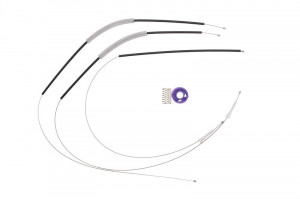 Set reparatie macara geam dreapta potrivit CITROEN C5 II, C5 III dupa 2004 - (cabluri, electric)