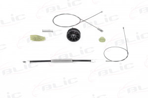 Set reparatie macara geam spate stanga potrivit PEUGEOT 206 2000-2007 - (cabluri)