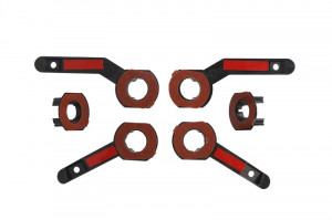 Set suporti senzori parcare Spate 4 buc, plastic potrivit BMW 5 G30, F90, 5 G31 09.16- Sedan 02.17- - Img 2