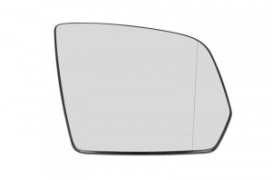 Sticla oglinda exterioara Dreapta potrivit MERCEDES GL (X164), GLK (X204), M (W164) 2005-2015 pana in 2011 - (asferica, incalzita, crom)