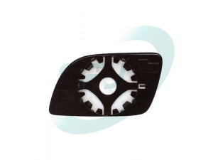 Sticla oglinda exterioara Dreapta potrivit VW POLO 2001-2009 - (convexa, incalzita)