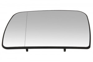 Sticla oglinda exterioara Stanga potrivit BMW X5 (E53) 2000-2006 pana in 2007 - (asferica, incalzita, crom)