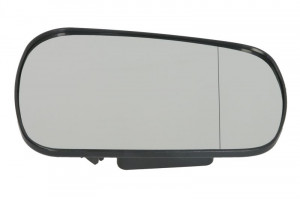 Sticla oglinda exterioara Stanga potrivit FORD FIESTA V, FUSION 2002-2012 - (asferica)
