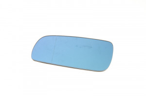 Sticla oglinda exterioara Stanga potrivit SEAT IBIZA II; VW BORA, BORA I, GOLF 4, POLO 3 CLASSIC 1993-2013 - (asferica, albastru)