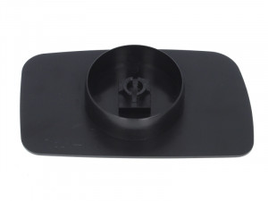 Sticla oglinda exterioara Stanga potrivit VW GOLF 2, JETTA 2 1983-1992 - (plat, crom) - Img 2