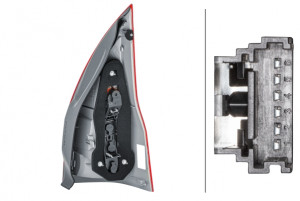 Stop lampa spate Stanga (P21/5W/P21W) potrivit RENAULT MEGANE I, MEGANE I CLASSIC, MEGANE I COACH, MEGANE II, MEGANE II/KOMBI 01.96- - Img 4