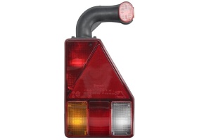 Stop spate dreapta EARPOINT (24V, cu intermitent, lumina de marșarier, cu stop, lumina de parcare, reflector triunghiular, cu lampă cu braț prelungitor, suruburi, numar conexiuni: 5, conector: ASS2 7PIN) - Img 1