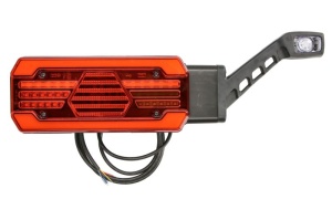 Stop spate dreapta (LED, 12/24V, cu intermitent, cu lumina de ceata, lumina de marșarier, cu lumina stop, lumini parcare, reflector, cu lampă cu braț prelungit, indicator dinamic, lungimea cablu : 2m) - Img 1