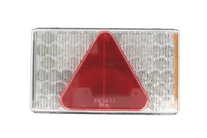 Stop spate dreapta MULTI LED (LED, 24V, cu intermitent, cu lumina de ceata, lumina de marșarier, cu lumina stop, lumini parcare, reflector triunghiular, lumina laterala) - Img 1