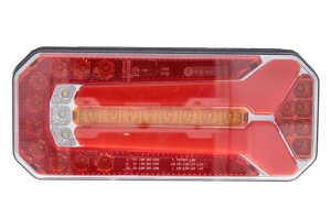 Stop spate stanga/dreapta (LED, 12/24V, cu intermitent, cu lumini ceata, lumina de marșarier, cu stop, lumina de parcare, cu iluminare placuta, reflector, conector: WAS 7) - Img 1