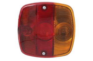 Stop spate stanga/dreapta (P21W/R10W, 12V, rosu/galben, cu intermitent, cu lumina stop, lumini parcare) - Img 1