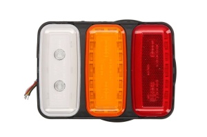 Stop spate stanga/dreapta W227 (LED, 12/24V, cu intermitent, cu far de ceata, cu stop, lumina de parcare, reflector, joc spate, lungime cablu: 2m) - Img 1